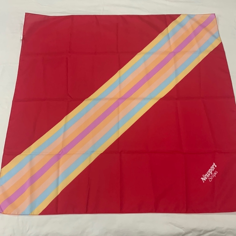 Vintage Newport Stripes Promotional Scarf Rainbow